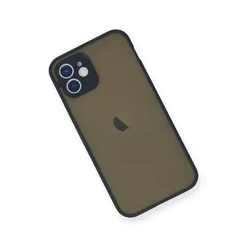 Newface Apple İphone 12 Mini Kılıf Montreal Silikon Kapak - Lacivert