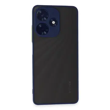 İnfinix Hot 30 4g Kılıf Montreal Silikon Kapak - Lacivert