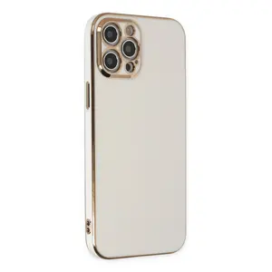 Newface Apple İphone 12 Pro Max Kılıf Volet Silikon - Beyaz