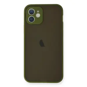 Newface Apple İphone 12 Mini Kılıf Montreal Silikon Kapak - Açık Yeşil