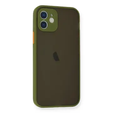 Newface Apple İphone 12 Mini Kılıf Montreal Silikon Kapak - Açık Yeşil