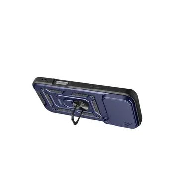 İphone 17 Pro Max Pars Lens Yüzüklü Silikon - Lacivert