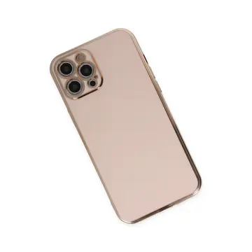 Newface Apple İphone 12 Pro Max Kılıf Volet Silikon - Pembe