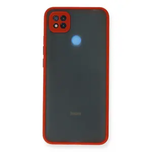 Newface Xiaomi Redmi 9c Kılıf Montreal Silikon Kapak - Kırmızı