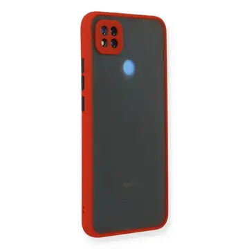 Newface Xiaomi Redmi 9c Kılıf Montreal Silikon Kapak - Kırmızı