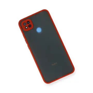 Newface Xiaomi Redmi 9c Kılıf Montreal Silikon Kapak - Kırmızı