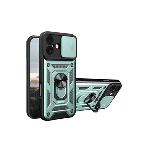 İphone 17 Pars Lens Yüzüklü Silikon - Yeşil