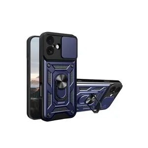İphone 17 Pars Lens Yüzüklü Silikon - Lacivert