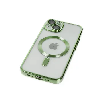 İphone 14 Kılıf Kross Magneticsafe Kapak - Koyu Yeşil