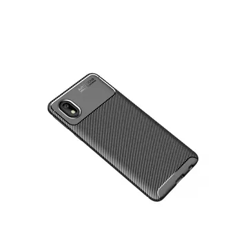 Newface Samsung Galaxy A01 Core Kılıf Auto Focus Karbon Kapak - Siyah