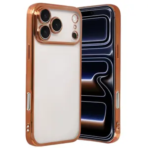 İphone 17 Pro Razer Lensli Silikon - Turuncu