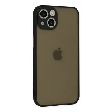 İphone 15 Kılıf Montreal Silikon Kapak - Siyah