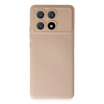 Xiaomi Poco X6 Pro Kılıf Nano İçi Kadife Silikon - Pudra