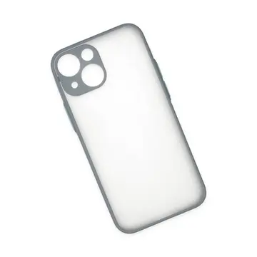 İphone 15 Plus Kılıf Montreal Silikon Kapak - Gri