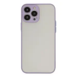 İphone 15 Pro Kılıf Montreal Silikon Kapak - Mor