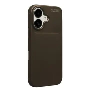 İphone 17 Auto Focus Karbon Kapak - Kahverengi