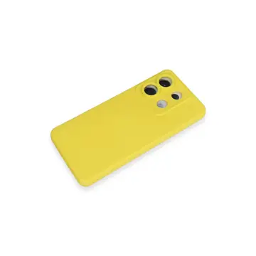 Xiaomi Redmi Note 13 Pro 5g Kılıf Nano İçi Kadife Silikon - Sarı