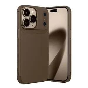 İphone 17 Pro Auto Focus Karbon Kapak - Kahverengi