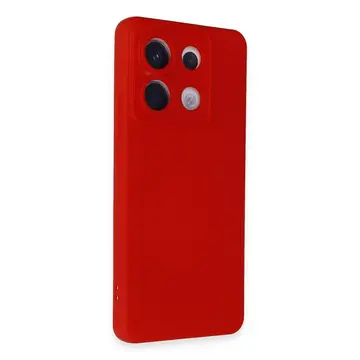 Xiaomi Redmi Note 13 Pro 5g Kılıf Nano İçi Kadife Silikon - Kırmızı