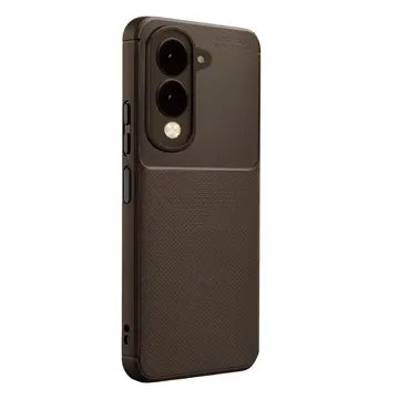 Vivo Y29s Auto Focus Karbon Kapak - Kahverengi
