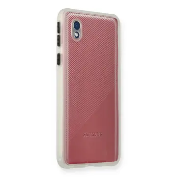 Newface Samsung Galaxy A01 Core Kılıf Miami Şeffaf Silikon - Şeffaf