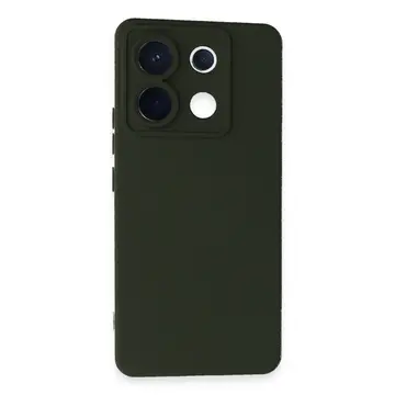 Xiaomi Redmi Note 13 Pro 5g Kılıf Nano İçi Kadife Silikon - Koyu Yeşil