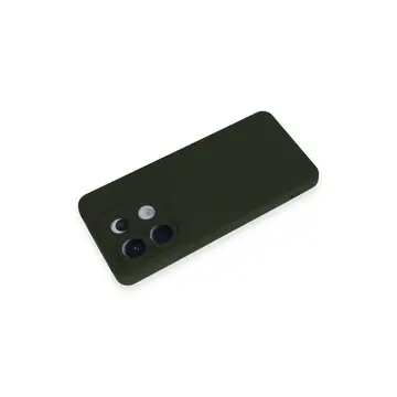 Xiaomi Redmi Note 13 Pro 5g Kılıf Nano İçi Kadife Silikon - Koyu Yeşil