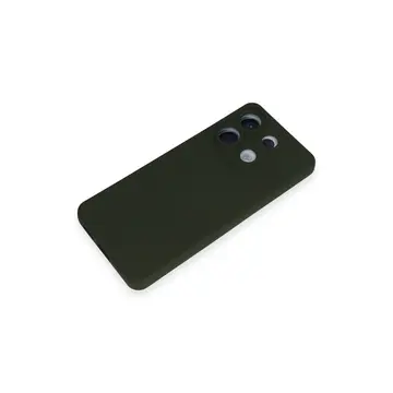 Xiaomi Redmi Note 13 Pro 5g Kılıf Nano İçi Kadife Silikon - Koyu Yeşil