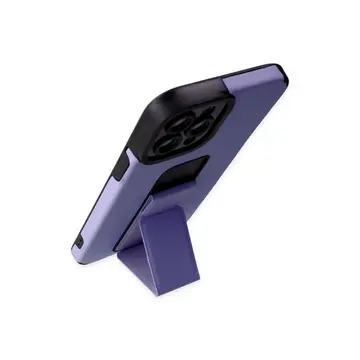 Newface Apple İphone 12 Pro Max Kılıf Mega Standlı Silikon - Lila