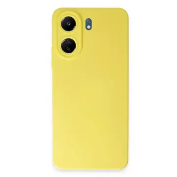 Xiaomi Redmi 13c Kılıf Nano İçi Kadife Silikon - Sarı