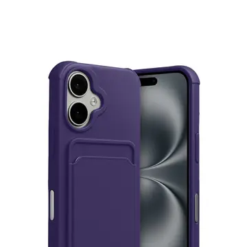 İphone 17 Kelvin Kartvizitli Silikon - Derin Mor