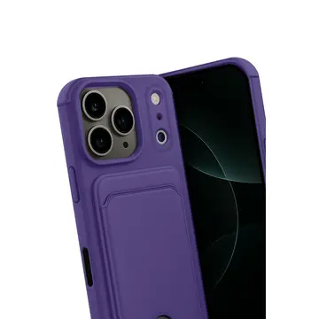 İphone 17 Pro Kelvin Kartvizitli Silikon - Derin Mor