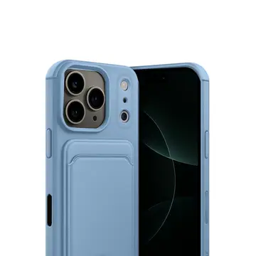 İphone 17 Pro Max Kelvin Kartvizitli Silikon - Mavi