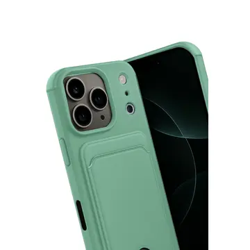 İphone 17 Pro Max Kelvin Kartvizitli Silikon - Açık Yeşil