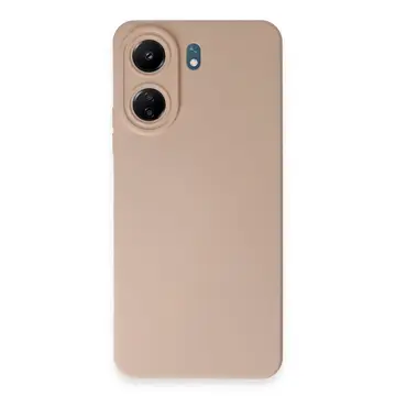 Xiaomi Redmi 13c Kılıf Nano İçi Kadife Silikon - Pudra