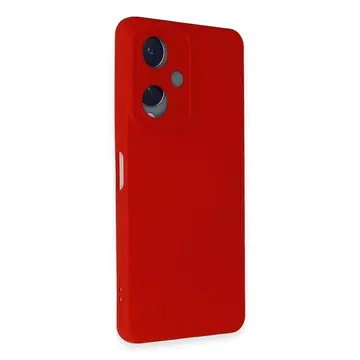 Vivo Y17s Kılıf Nano İçi Kadife Silikon - Kırmızı