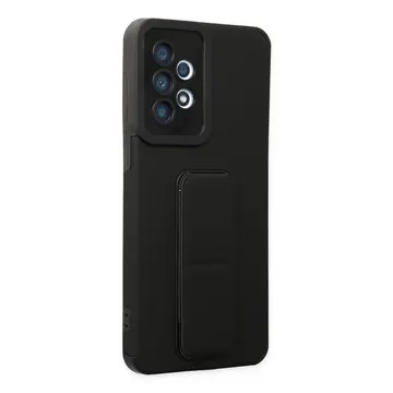 Newface Samsung Galaxy A33 5g Kılıf Mega Standlı Silikon - Siyah