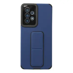 Newface Samsung Galaxy A53 5g Kılıf Mega Standlı Silikon - Mavi
