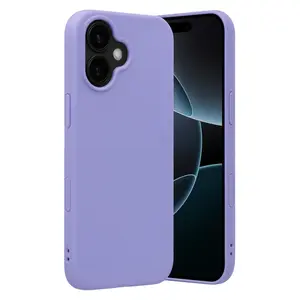 İphone 17 Nano İçi Kadife Silikon - Lila
