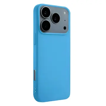 İphone 17 Pro Nano İçi Kadife Silikon - Mavi