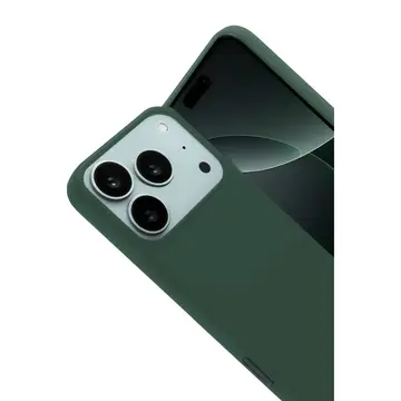 İphone 17 Pro Nano İçi Kadife Silikon - Koyu Yeşil