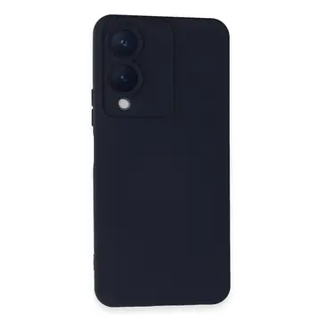 Vivo Y17s Kılıf Nano İçi Kadife Silikon - Lacivert