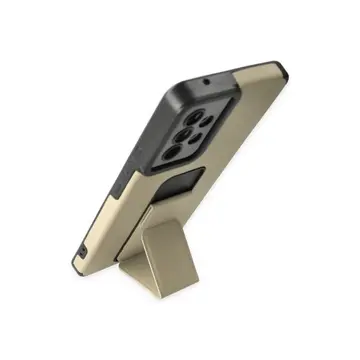 Newface Samsung Galaxy A53 5g Kılıf Mega Standlı Silikon - Gold