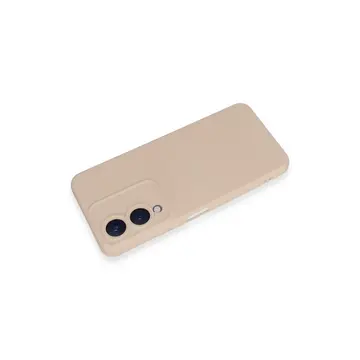 Vivo Y17s Kılıf Nano İçi Kadife Silikon - Pudra