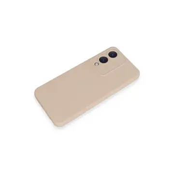 Vivo Y17s Kılıf Nano İçi Kadife Silikon - Pudra
