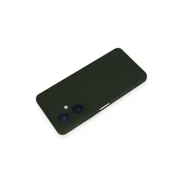 Vivo Y27 Kılıf Nano İçi Kadife Silikon - Koyu Yeşil
