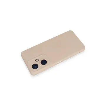 Vivo Y27 Kılıf Nano İçi Kadife Silikon - Pudra