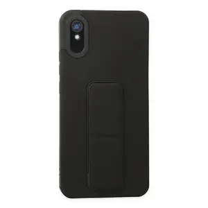 Newface Xiaomi Redmi 9a Kılıf Mega Standlı Silikon - Siyah