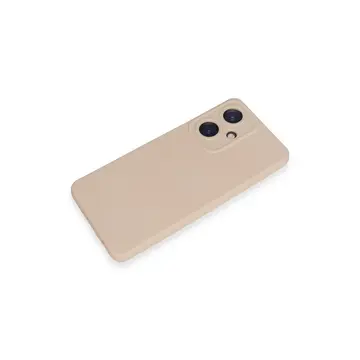 Vivo Y27 Kılıf Nano İçi Kadife Silikon - Pudra