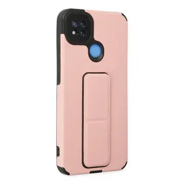 Xiaomi Redmi 9c Kılıf Mega Standlı Silikon - Pudra